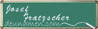 Josef Fratzscher Visitenkarte